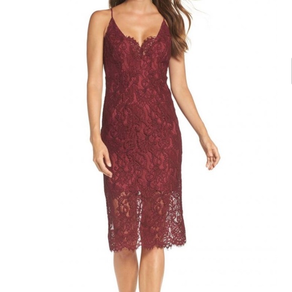 Bardot Lace Pencil Dress - Picture 1 of 5